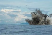 Peligroso volcán submarino entra en erupción
