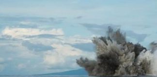 Peligroso volcán submarino entra en erupción