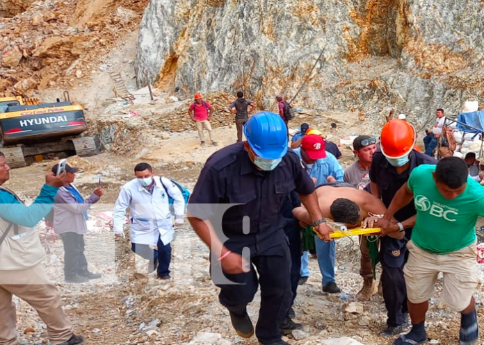 Continúan jornada de rescate en mina El Quemado de Chinandega.