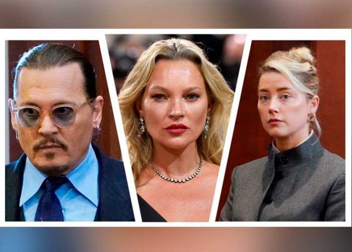 ¡Qué mentirosa Amber! Kate Moss testifica que Johnny Depp nunca la empujó
