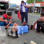 Accidente de tránsito en el sector de ENABAS, Managua