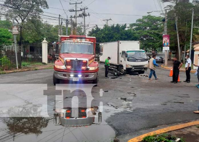Choque en el sector de Metrocentro, Managua