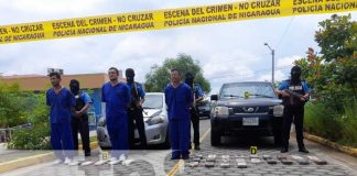 Incautación de cocaína en Masaya y Tipitapa