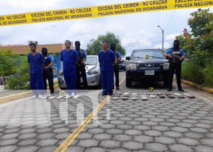 Incautación de cocaína en Masaya y Tipitapa