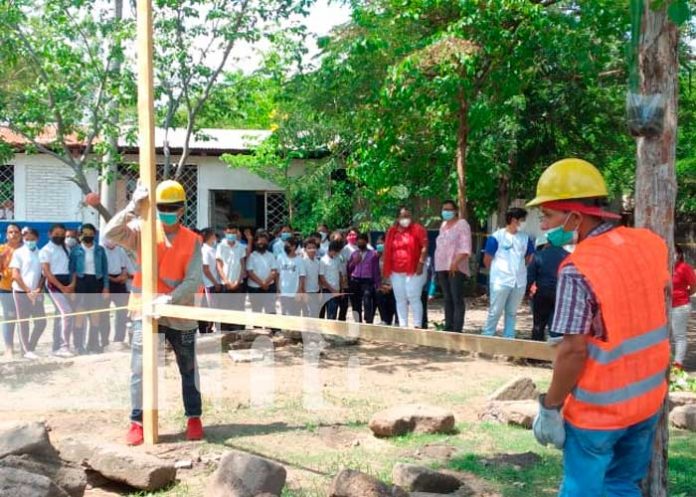 Obras de mejoramiento para colegio público en Tipitapa