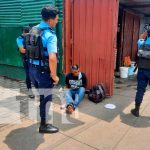 Sujeto capturado por agentes policiales en Managua, quien presuntamente es abastecedor de drogas