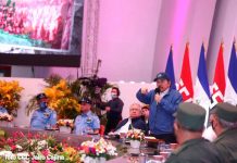 Presidente Daniel Ortega en acto por el 127 aniversario del natalicio del General Sandino