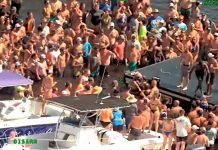 Salvaje pelea campal dejó varios detenidos y un herido en un lago de Florida Salvaje pelea campal dejó varios detenidos y un herido en un lago de Florida