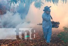 Jornada de fumigación en barrios de Managua