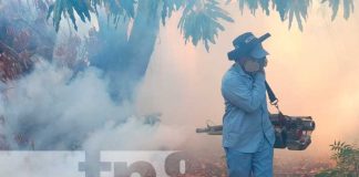 Jornada de fumigación en barrios de Managua