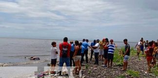 Orillas del Lago de Managua, donde apareció el cuerpo de un hombre flotando