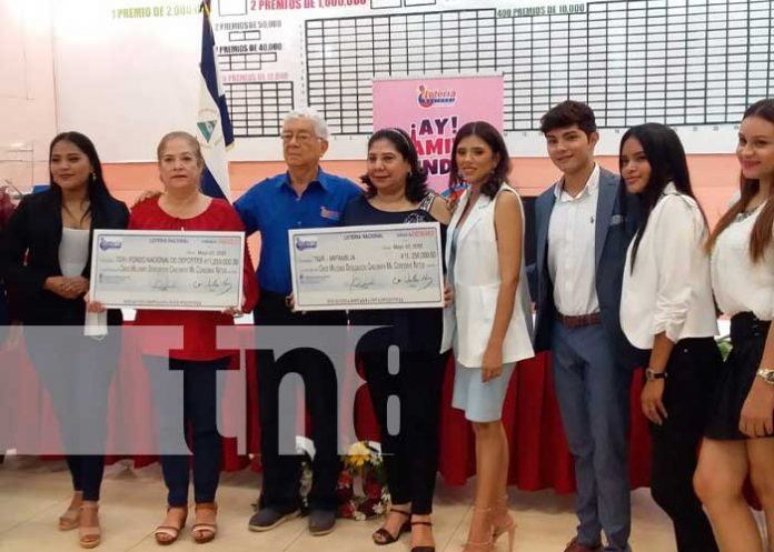 Entrega de utilidades por parte de la Lotería Nacional en Nicaragua