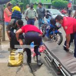 Irrespeto a una señal de Alto provoca accidente en Managua Accidente de tránsito con lesionados en Managua