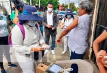 Vacunación voluntaria contra el COVID-19 en barrio Camilo Chamorro, Managua Jornada de vacunación casa a casa en Managua