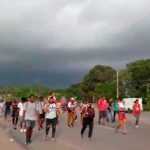 Parte desde la frontera de México-Guatemala la séptima caravana de migrantes Parte desde la frontera de México-Guatemala la séptima caravana de migrantes