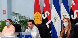 Conferencia de prensa con autoridades educativas en Nicaragua