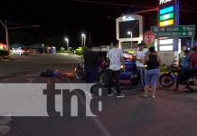 Escena de accidente de tránsito en Granada