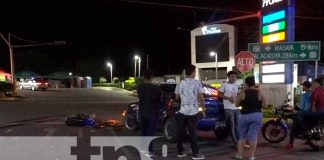 Escena de accidente de tránsito en Granada