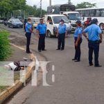 Investigan muerte de hombre en plena vía pública de Managua Investigan muerte de hombre en una calle de Managua