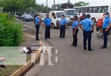 Investigan muerte de hombre en una calle de Managua