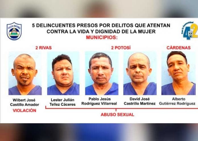 Captura de varios delincuentes en Rivas