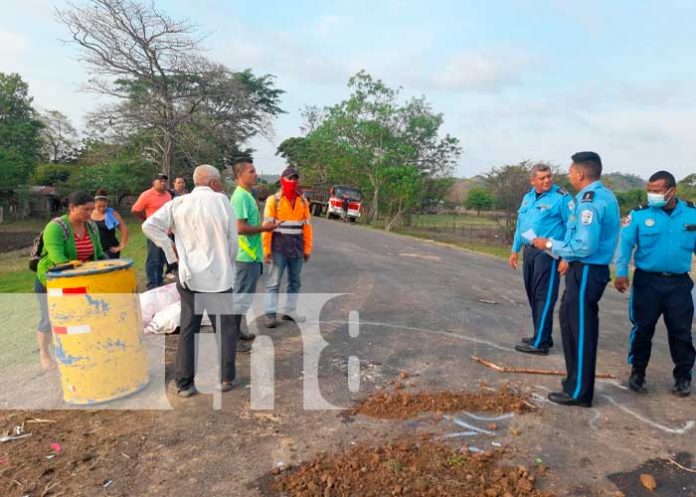 Escena de trágico accidente de tránsito en Rivas