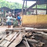 Humilde vivienda colapsa producto de las lluvias en la ciudad de Rivas Afectaciones por las lluvias en una vivienda de Rivas