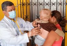 Llevan servicios médicos al barrio Dinamarca, Managua Atención gratuita de salud para familias en Managua