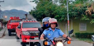 Diana policial en Matiguás por aniversario del General Sandino
