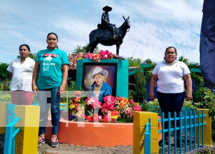 Homenaje al General Sandino desde la Isla de Ometepe