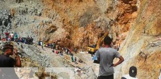 Lugar donde ocurrió una tragedia en una mina de Villanueva, Chinandega