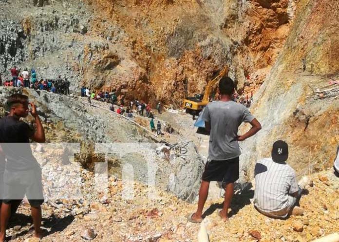 Lugar donde ocurrió una tragedia en una mina de Villanueva, Chinandega