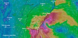 Uruguay elevó a naranja el alerta por ciclón subtropical