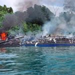 Lamentable incendio en un ferri deja 7 muertos en Filipinas Ferri con 124 tripulantes se incendia en Filipinas