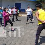 Celebran a las madres funcionarias del sector salud en Nicaragua Zumbatón con madres del Hospital Alemán, en Managua, Nicaragua
