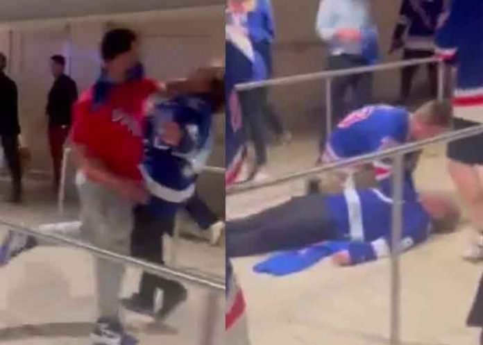 EEUU: Fanático propina golpe al contrario y lo manda al hospital