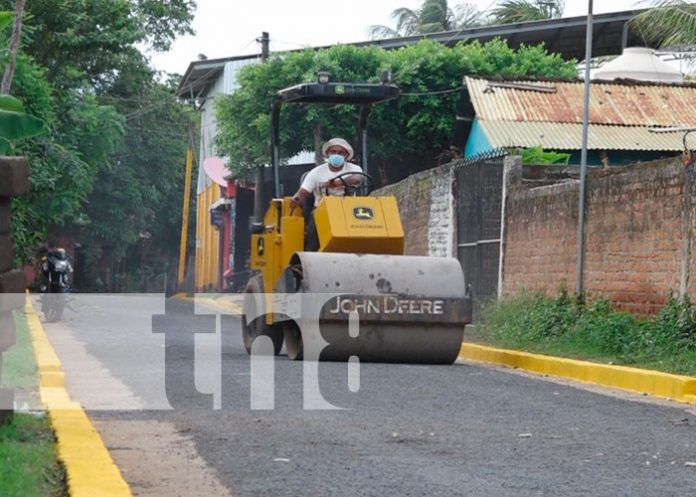 Inauguran proyecto de calles y luminarias públicas en Potosí, Rivas