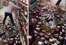 "Me cegó el enojo": Mujer desbarata botellas al ser despedida en Argentina