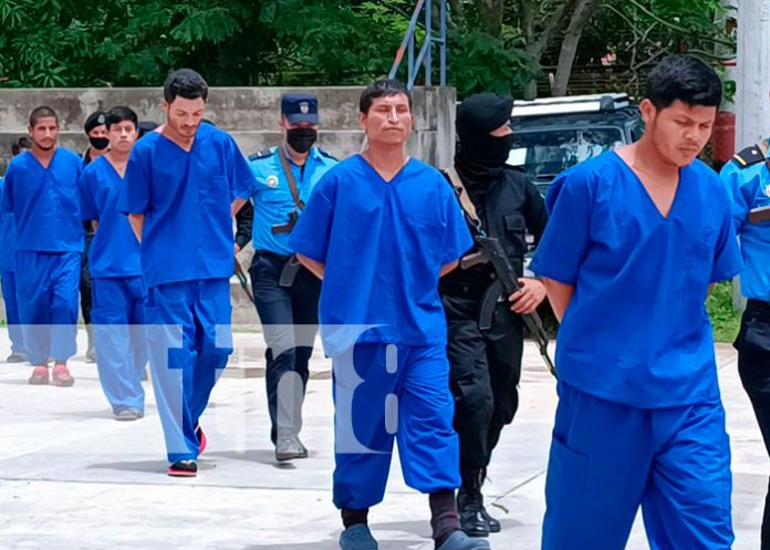9 sujetos capturados por la Policía Nacional de Nueva Segovia