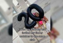 ¡Mentira total! Mujer celebra cumpleaños falso con citas de Tinder ¡Mentira total! Mujer celebra cumpleaños falso con citas de Tinder