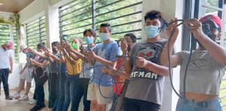 Caminata con jóvenes estudiantes de Estelí en la Fortaleza El Coyotepe