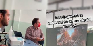 Alumno y Maestro "se pelean las notas" en Mortal kombat