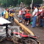 Dos lesionados por accidente de tránsito en Tipitapa Dos lesionados por accidente de tránsito en Tipitapa