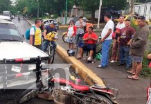 Dos lesionados por accidente de tránsito en Tipitapa Dos lesionados por accidente de tránsito en Tipitapa
