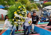 Rinden homenaje a Héroes y Mártires de la Colina 110 en Managua Homenaje a héroes y mártires de la Colina 110 en Managua