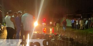 Motociclistas perecen tras sufrir brutal encontronazo en Managua