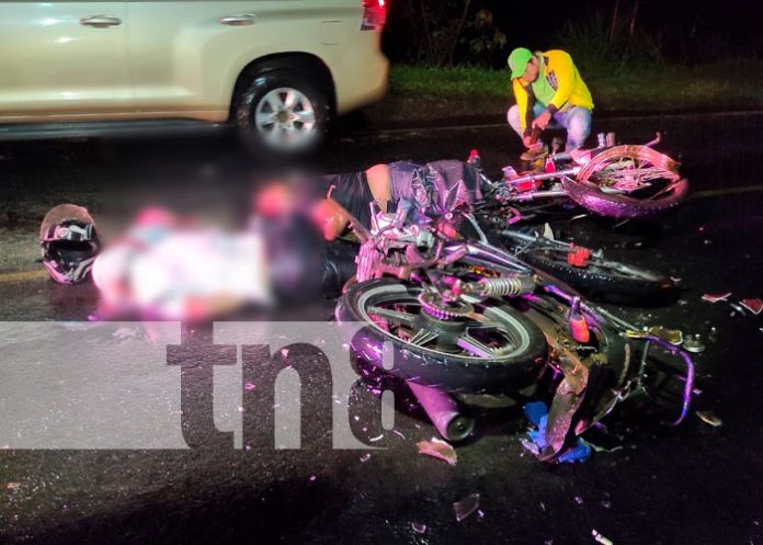14 Motociclistas perecen tras sufrir brutal encontronazo en Managua