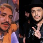 Parece mapa: Christian Nodal se tatuó otra vez el rostro