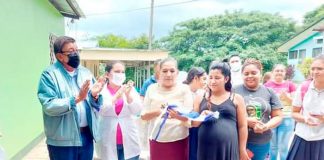 inauguran auditorio del centro de salud en Cinco Pinos, Chinandega
