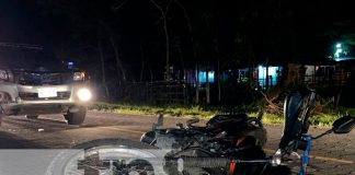 Jalapa: Motociclista y acompañante lesionados al impactar contra camioneta